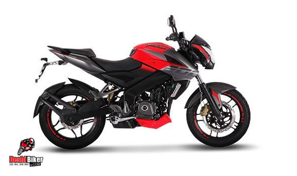 bajaj pulsar ns 200 wild red