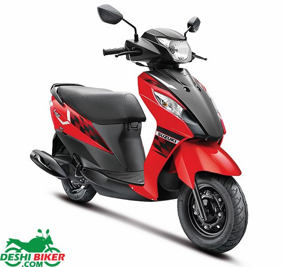 Suzuki Lets Red & Black