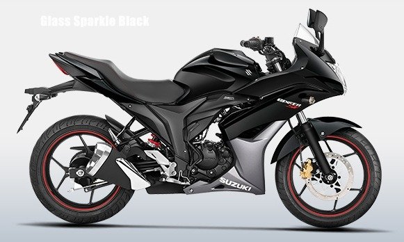 suzuki gixxer Glass Sparkle Black