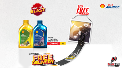 Free Keyring with Shell Advance fuel save and long ride