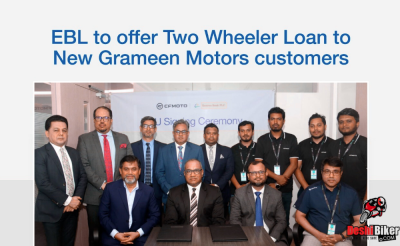Eastern Bank PLC offer motorcycle loan to new Grameen Motors Customers